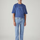 Men's 555 Light Blue Relaxed Straight Fit Mid Rise Jeans - Front View
