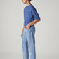 Men's 555 Light Blue Relaxed Straight Fit Mid Rise Jeans - Side View