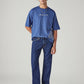 Men's 555 Blue Relaxed Straight Fit Mid Rise Jeans - Styleshot View
