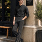 Men's 555 Charcoal Grey Relaxed Straight Fit Mid Rise Jeans - 005RF0035 View