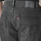 Men's 555 Charcoal Grey Relaxed Straight Fit Mid Rise Jeans - Detial View