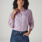 Women's Striped Relaxed Fit Shirt - Styleshot View