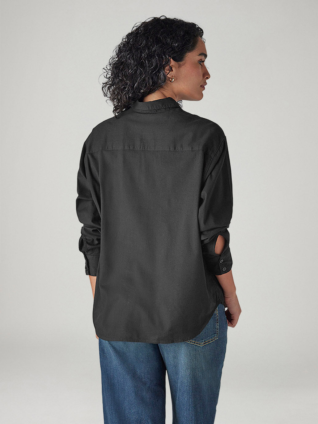 Women's Solid Relaxed Fit Poplin Shirt - 20 View