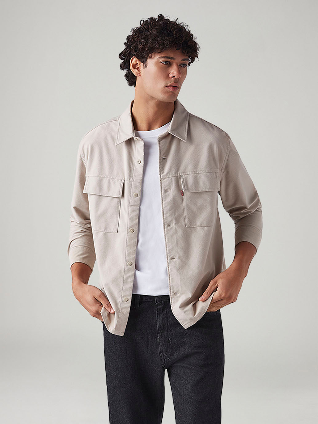 Men's Solid Relaxed Fit Shirt