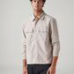 Men's Solid Relaxed Fit Shirt - Front View