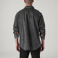 Men's Solid Relaxed Fit Denim Shirt - Back View