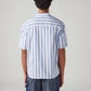Men's Striped Relaxed Fit Oxford Shirt - Back View
