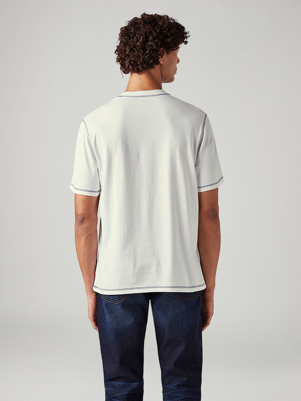 Men's Typography Printed Regular Fit T-Shirt - Back View