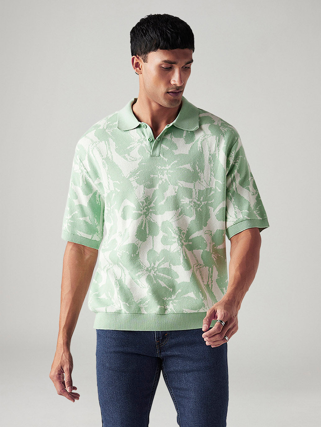 Men's Floral Regular Fit T-Shirt
