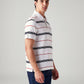 Men's Striped Regular Fit Polo T-Shirt - Side View