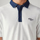 Men's Colorblock White Slim Fit Pique Polo T-shirt - 20 View