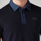 Men's Solid Slim Fit Polo T-Shirt - Detail View