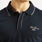 Men's Brand Logo Navy Slim Fit Polo T-shirt - Detail View