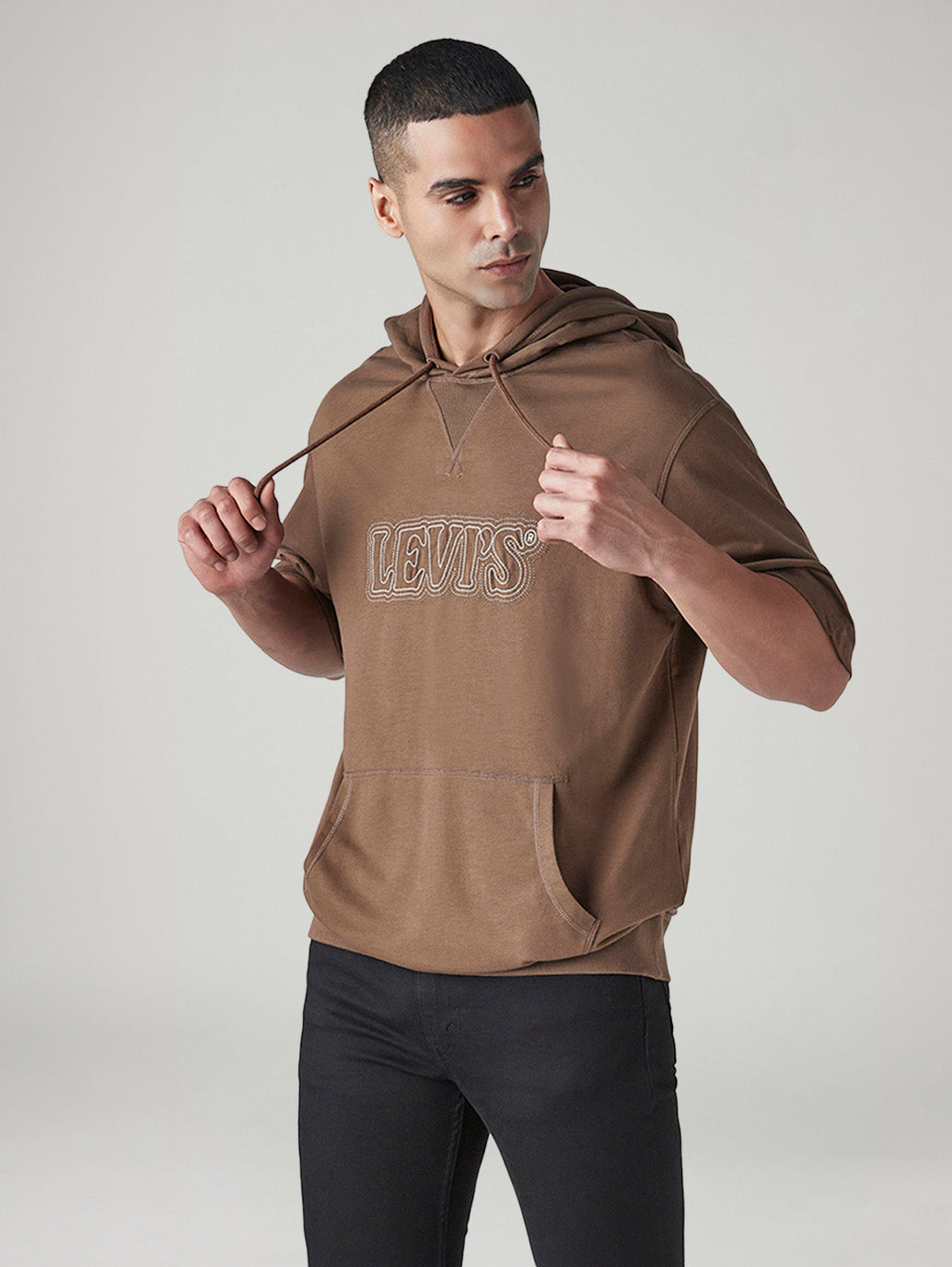 Men's Embroidered Loose Fit Sweatshirt