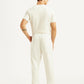 Men's Off White Regular Fit Joggers - Back View