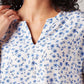 Women's Floral Regular Fit Top - Detail View