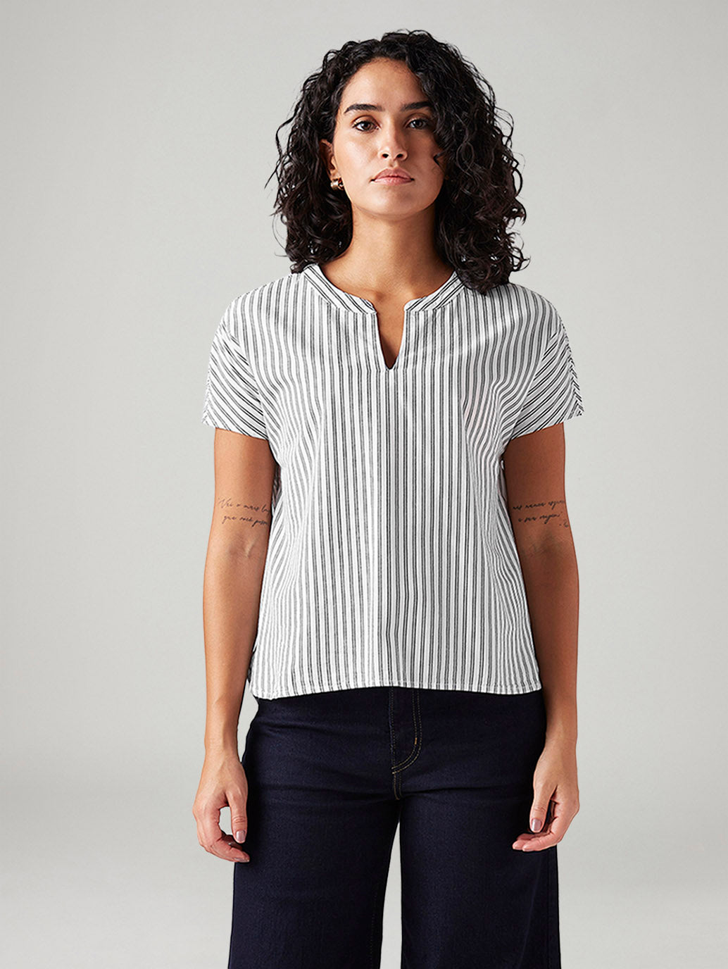 Women's Striped Relaxed Fit Top