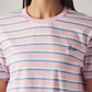 Women's Striped Relaxed Fit T-Shirt - Detail View