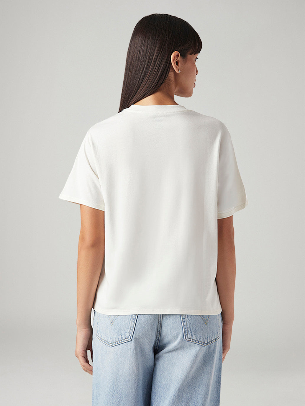 Women's Graphic Print Relaxed Fit T-Shirt - Back View