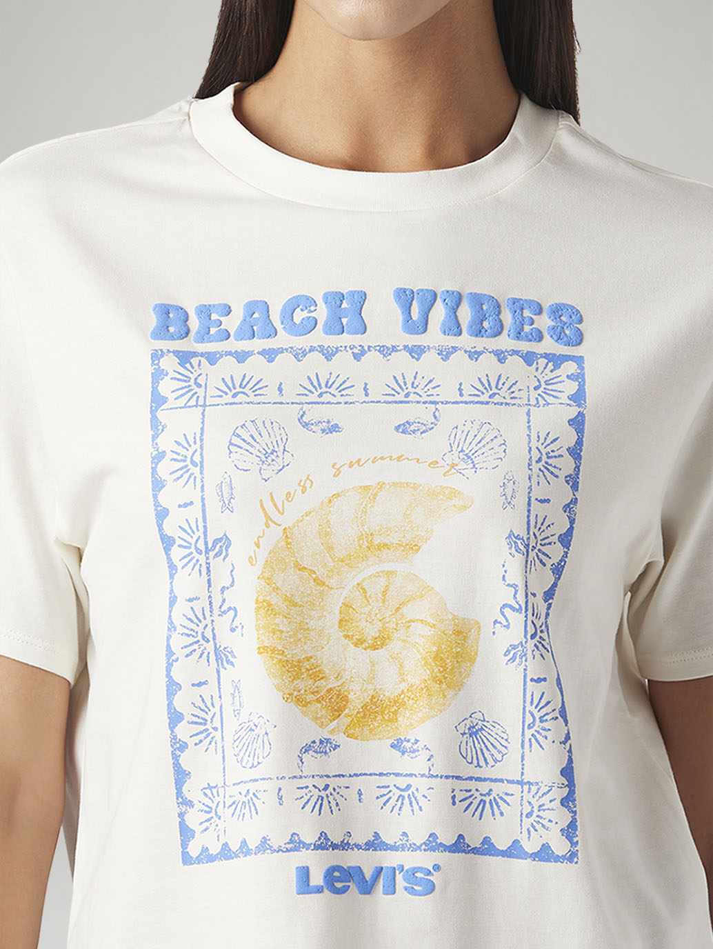 Women's Graphic Print Relaxed Fit T-Shirt - Detail View