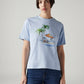 Women's Graphic Print Relaxed Fit T-Shirt - Front View