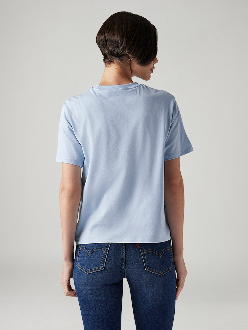 Women's Graphic Print Relaxed Fit T-Shirt - Back View