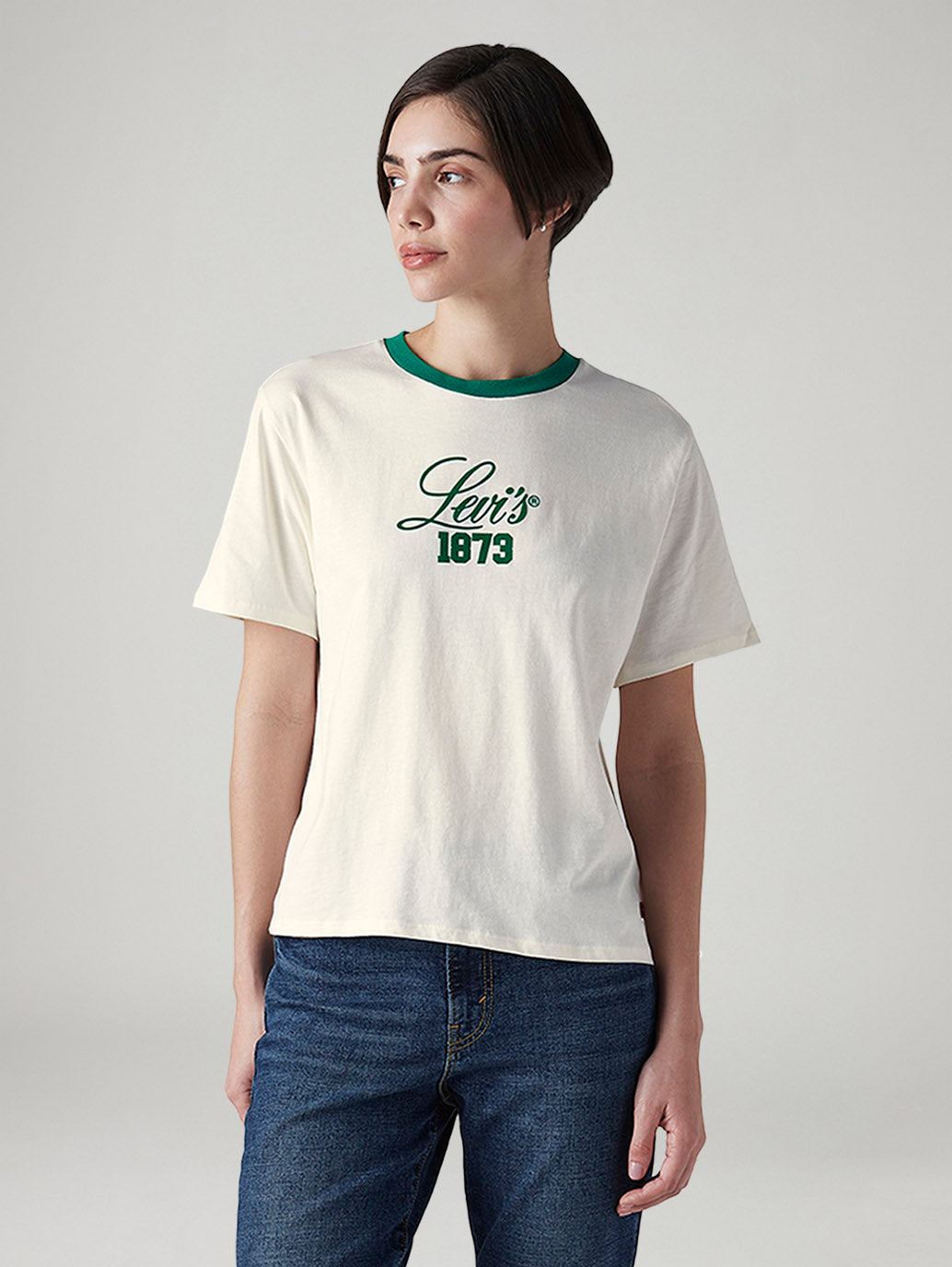 Women's Graphic Print Relaxed Fit T-Shirt - Front View