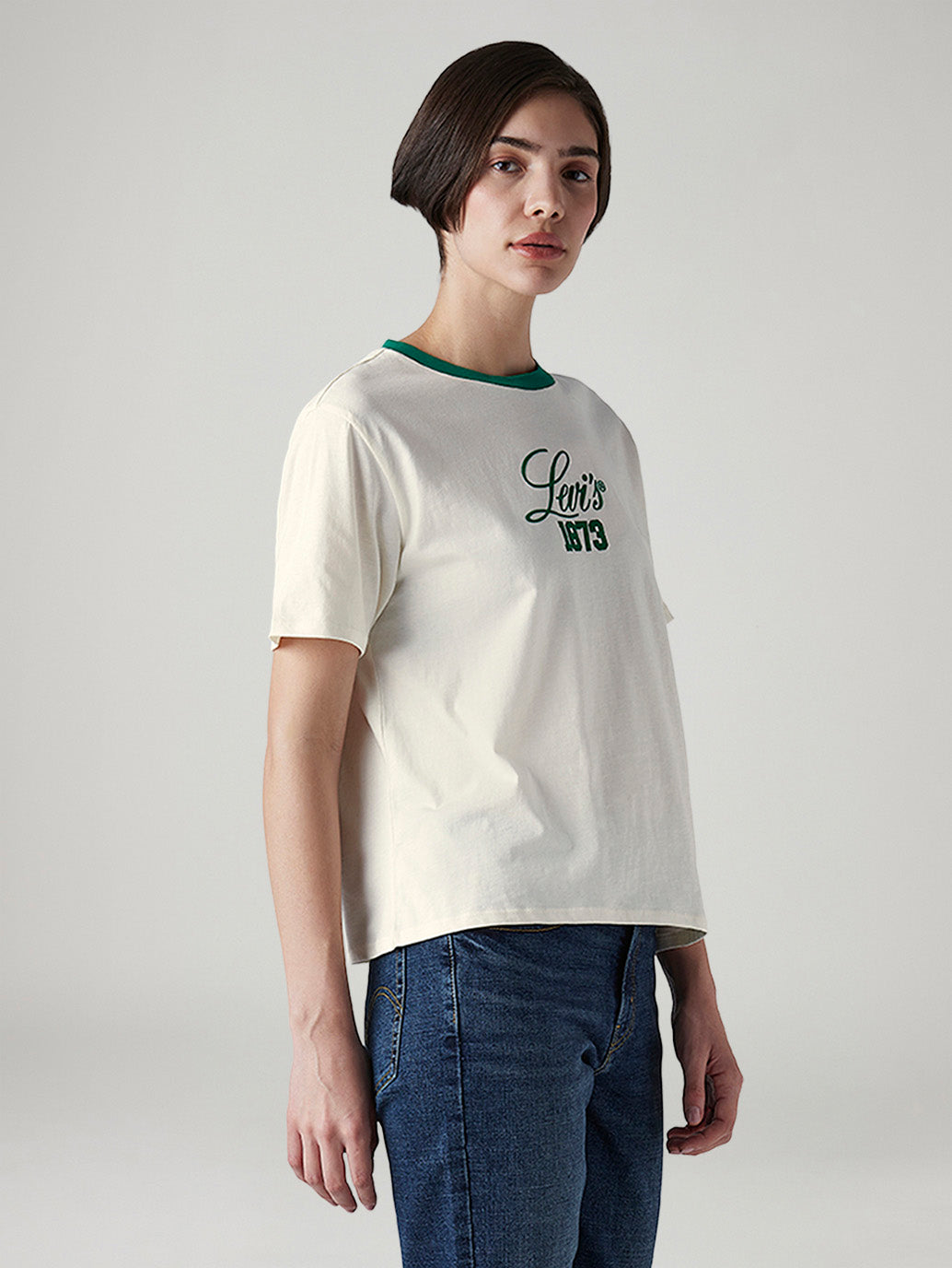 Women's Graphic Print Relaxed Fit T-Shirt - Side View