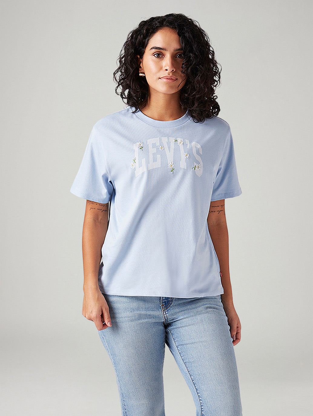Women's Logo Printed Relaxed Fit T-Shirt