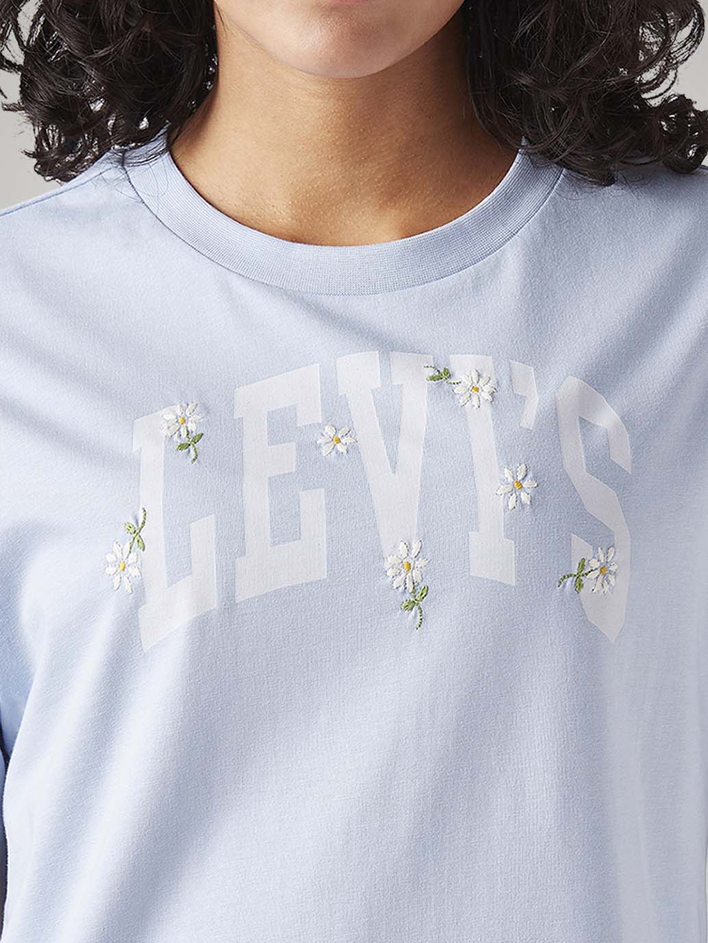 Women's Logo Printed Relaxed Fit T-Shirt - Detail View