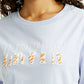 Women's Brand Logo Light-Blue Relaxed Fit T-shirt - Detail View