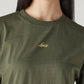Women's Solid Relaxed Fit T-Shirt - Detail View