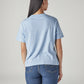 Women's Solid Relaxed Fit T-Shirt - Back View