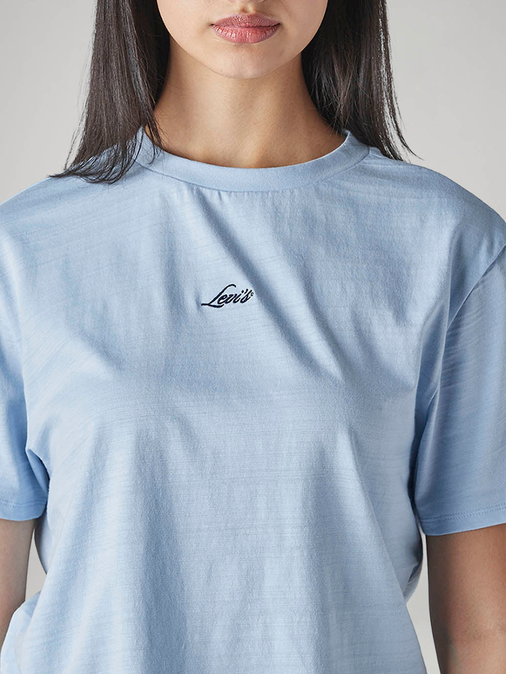 Women's Solid Relaxed Fit T-Shirt - detail View