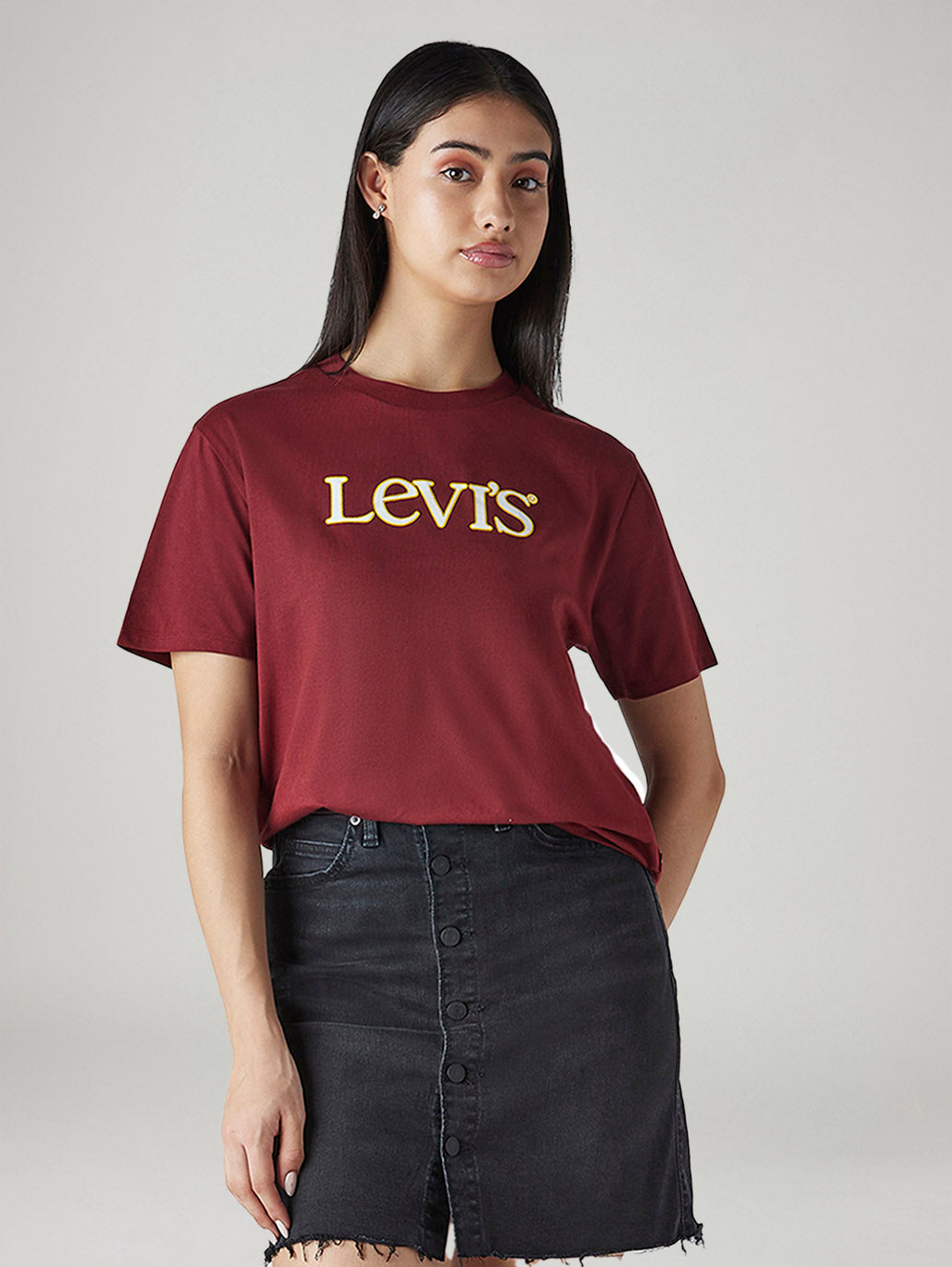 Women's Logo Printed Relaxed Fit T-Shirt