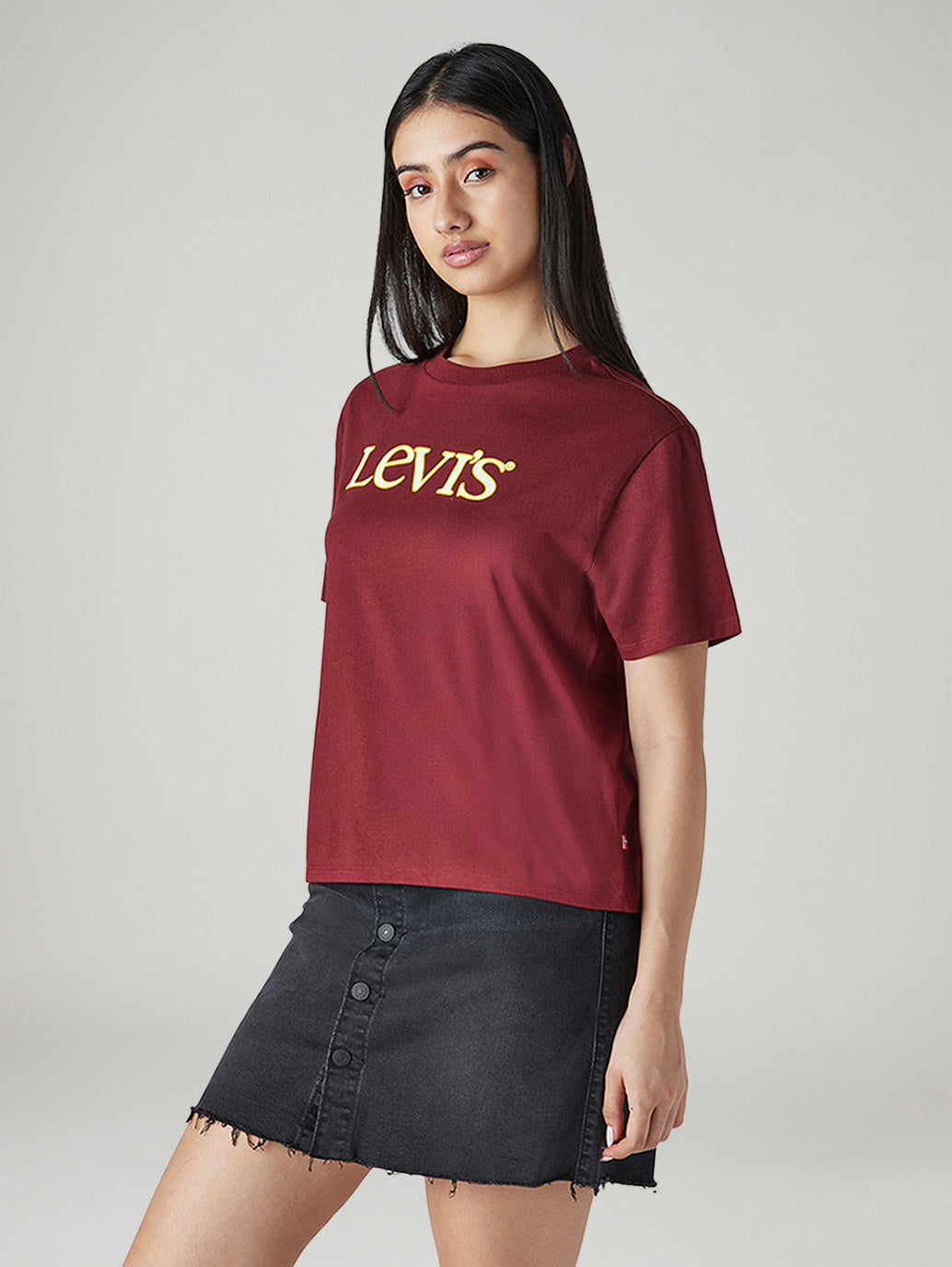 Women's Logo Printed Relaxed Fit T-Shirt - 20 View