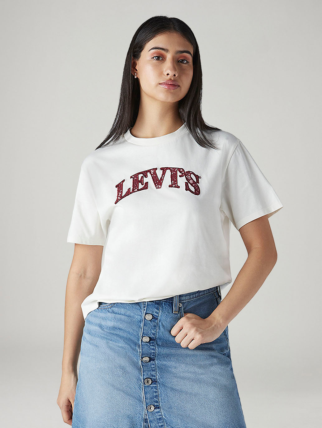 Women's Logo Printed Regular Fit T-Shirt