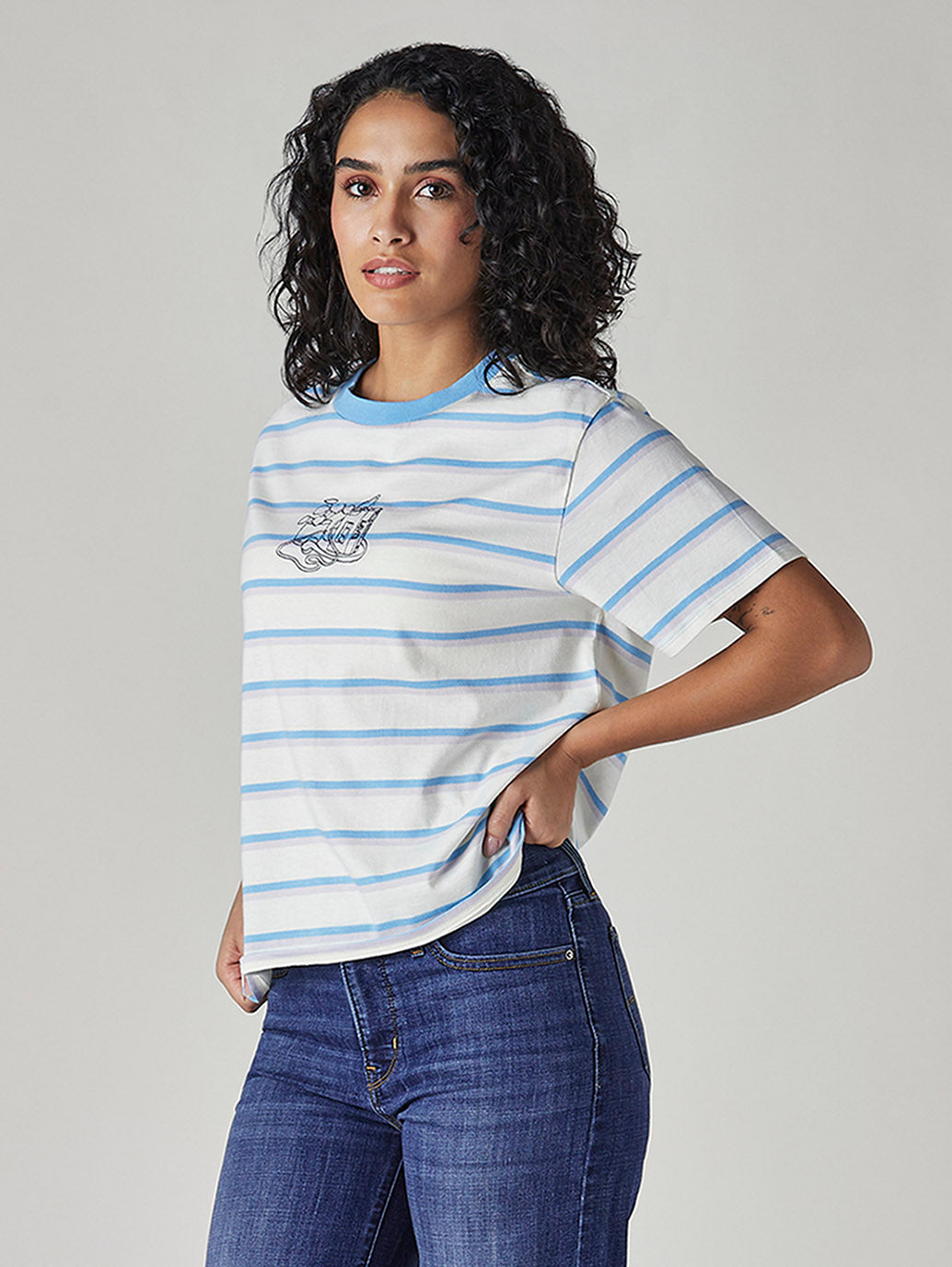 Women's Striped Regular Fit T-Shirt