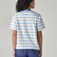 Women's Striped Regular Fit T-Shirt - Back View