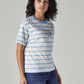 Women's Striped Regular Fit T-Shirt - Side View