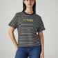 Women's Striped Regular Fit T-Shirt - Front View