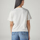 Women's Typography Printed Loose Fit T-Shirt - Back View