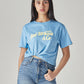 Women's Typography Printed Loose Fit T-Shirt - Styleshot View