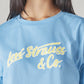 Women's Typography Printed Loose Fit T-Shirt - Detail View
