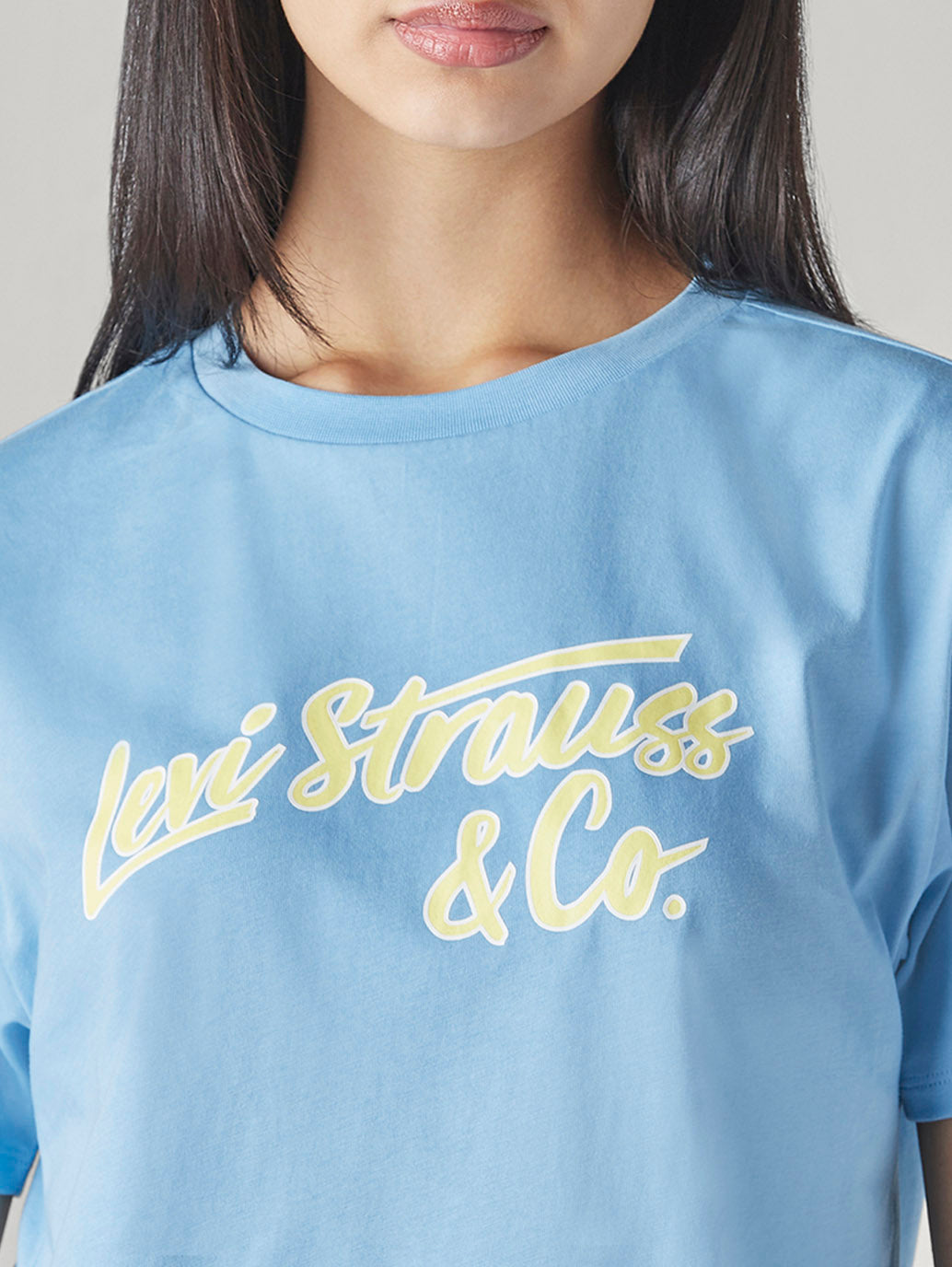 Women's Typography Printed Loose Fit T-Shirt - Detail View