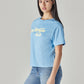 Women's Typography Printed Loose Fit T-Shirt - Side View
