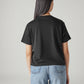 Women's Typography Printed Loose Fit T-Shirt - Back View
