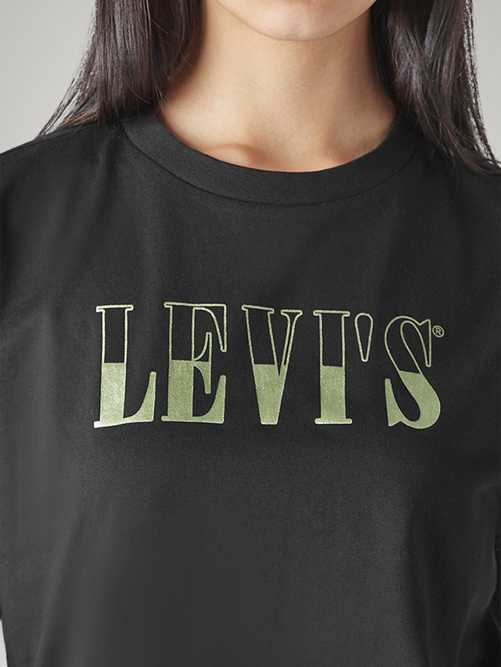 Women's Typography Printed Loose Fit T-Shirt - Detail View