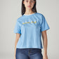 Women's Typography Printed Loose Fit T-Shirt - 20 View