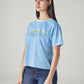 Women's Typography Printed Loose Fit T-Shirt - 20 View